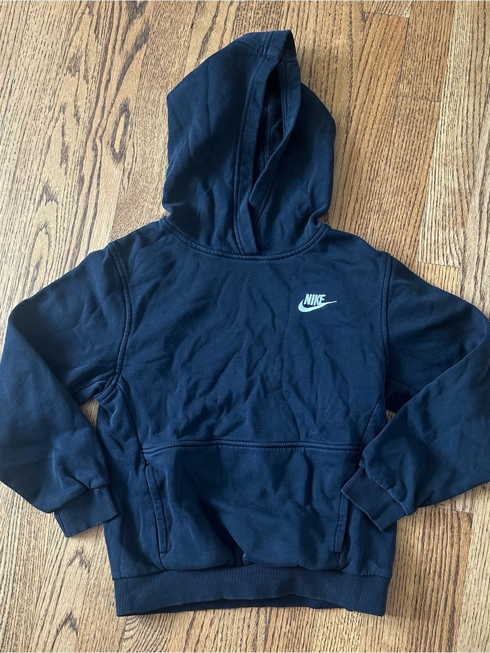 Nike Kids Black Hooded Sweatshirt